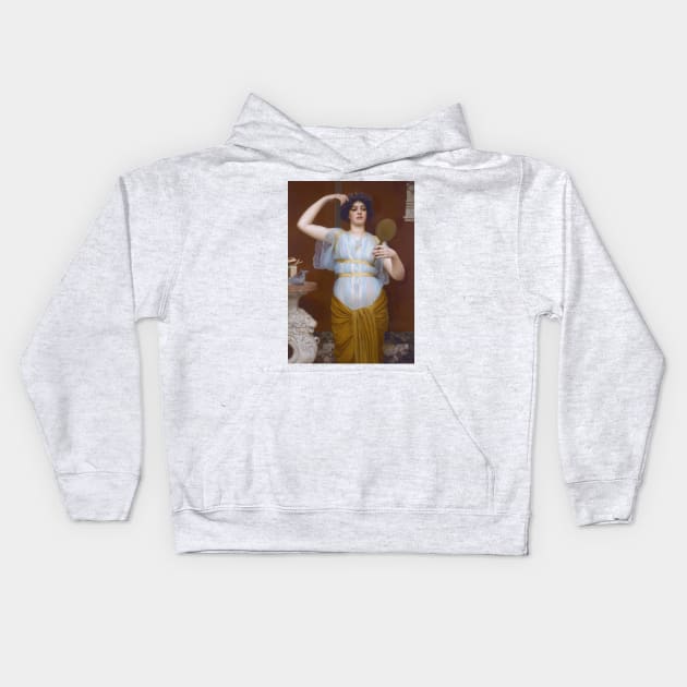 Ione by John William Godward Kids Hoodie by Classic Art Stall